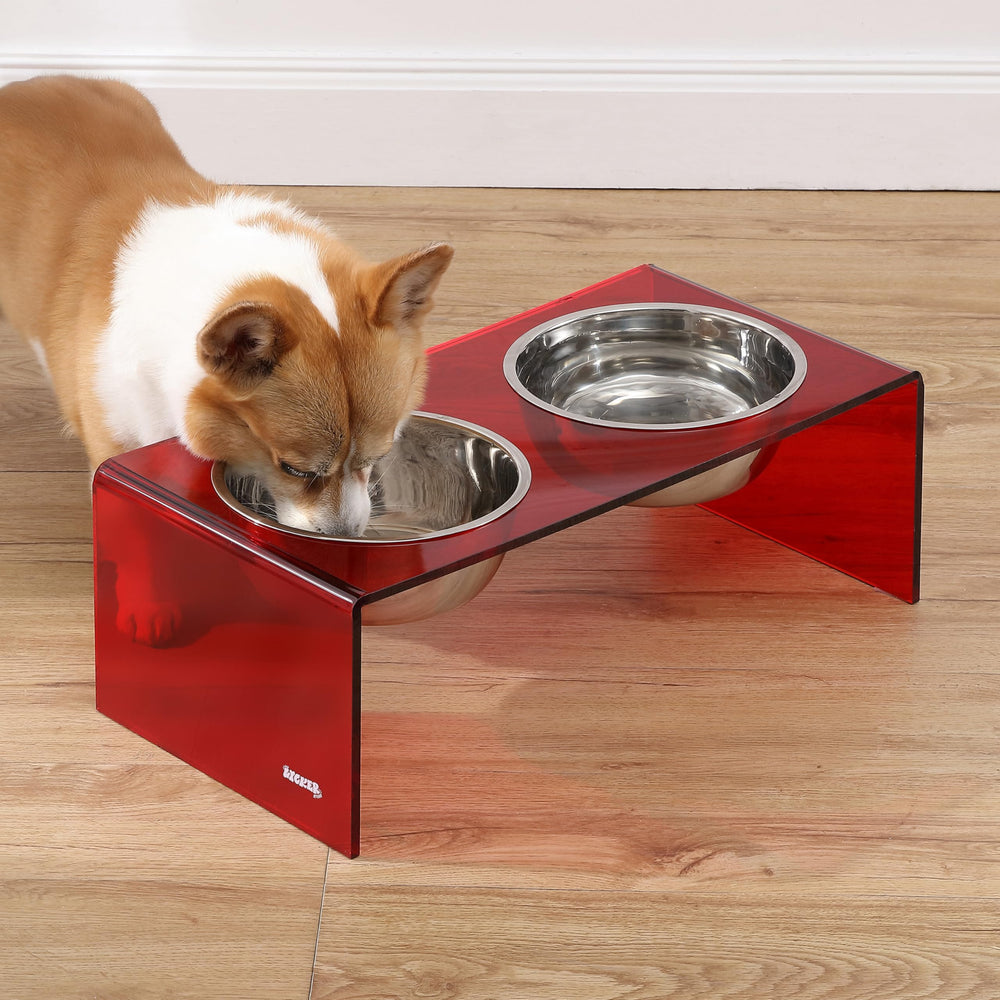 THE LICKER STORE Keaton: support en acrylique rouge pour une apparence moderne.