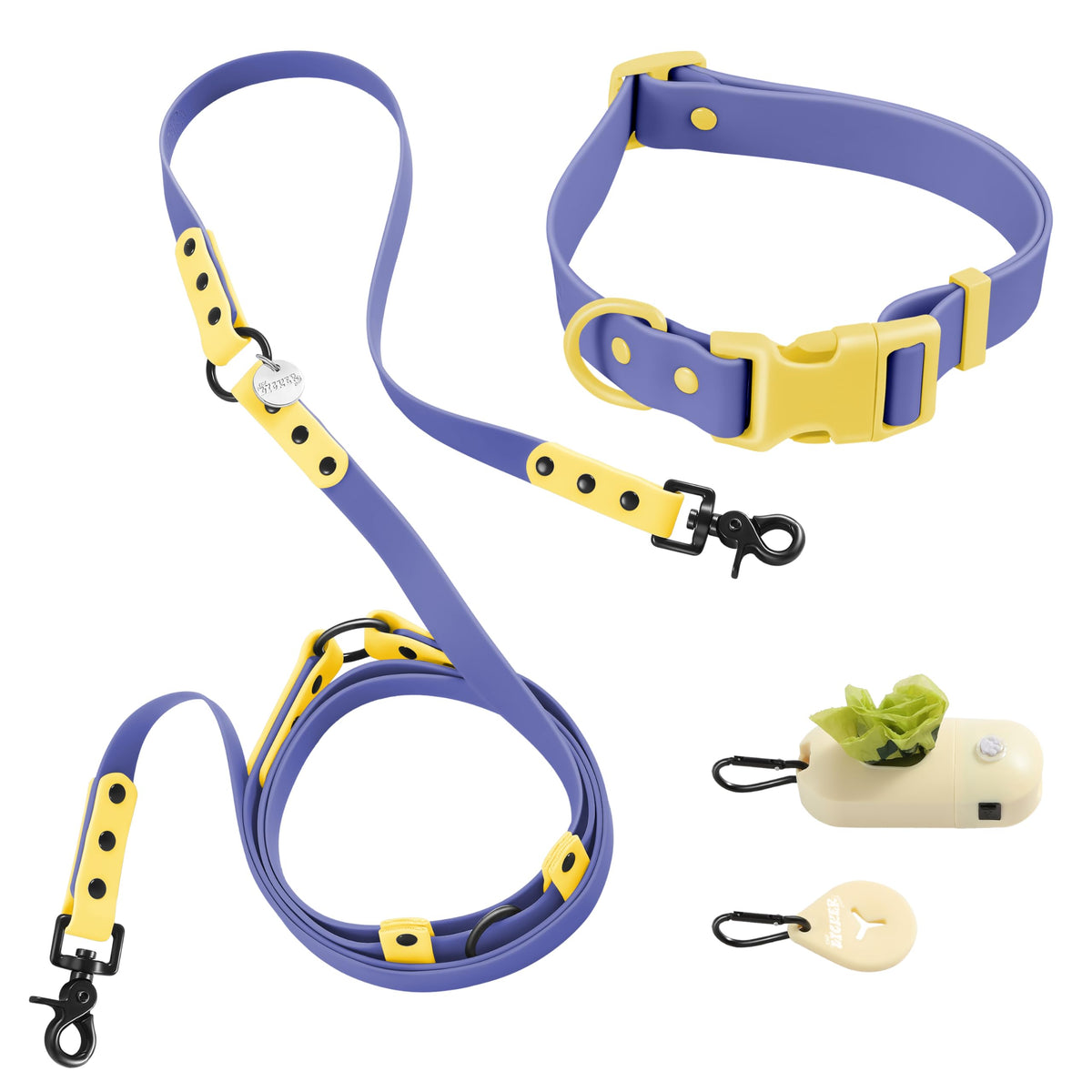 THE LICKER STORE Luna Large – ensemble laisse 6-en-1 pour 8 pieds, confort mains-libres