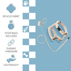 THE LICKER STORE WLK1000A 4SET harnais ajustable quatre bandes teddy camel.