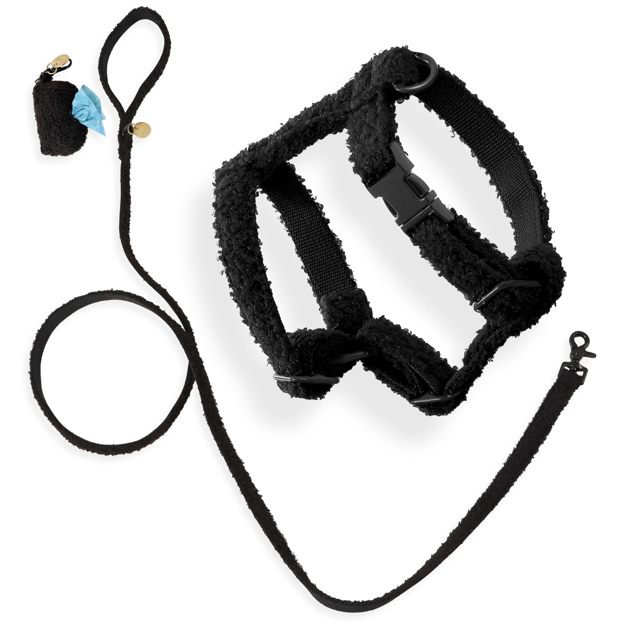 Harnais Teddy THE LICKER STORE WLK1000C-4SET, ajustable et doux pour petit chien.