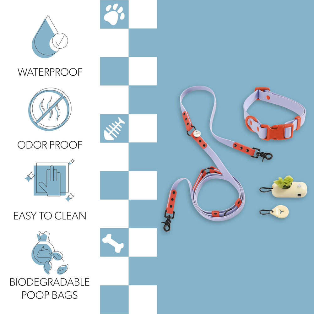 THE LICKER STORE WLK1005E-5SET Luna – distributeur de sacs biodégradables pratique lors des sorties.