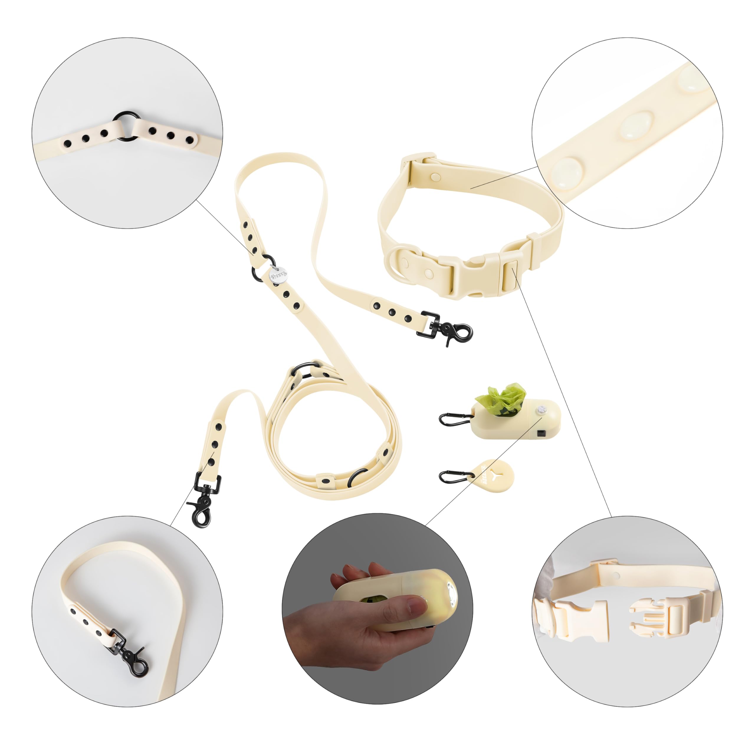 THE LICKER STORE WLK1006L-5SET Luna Large - lampe LED intégrée dans le distributeur