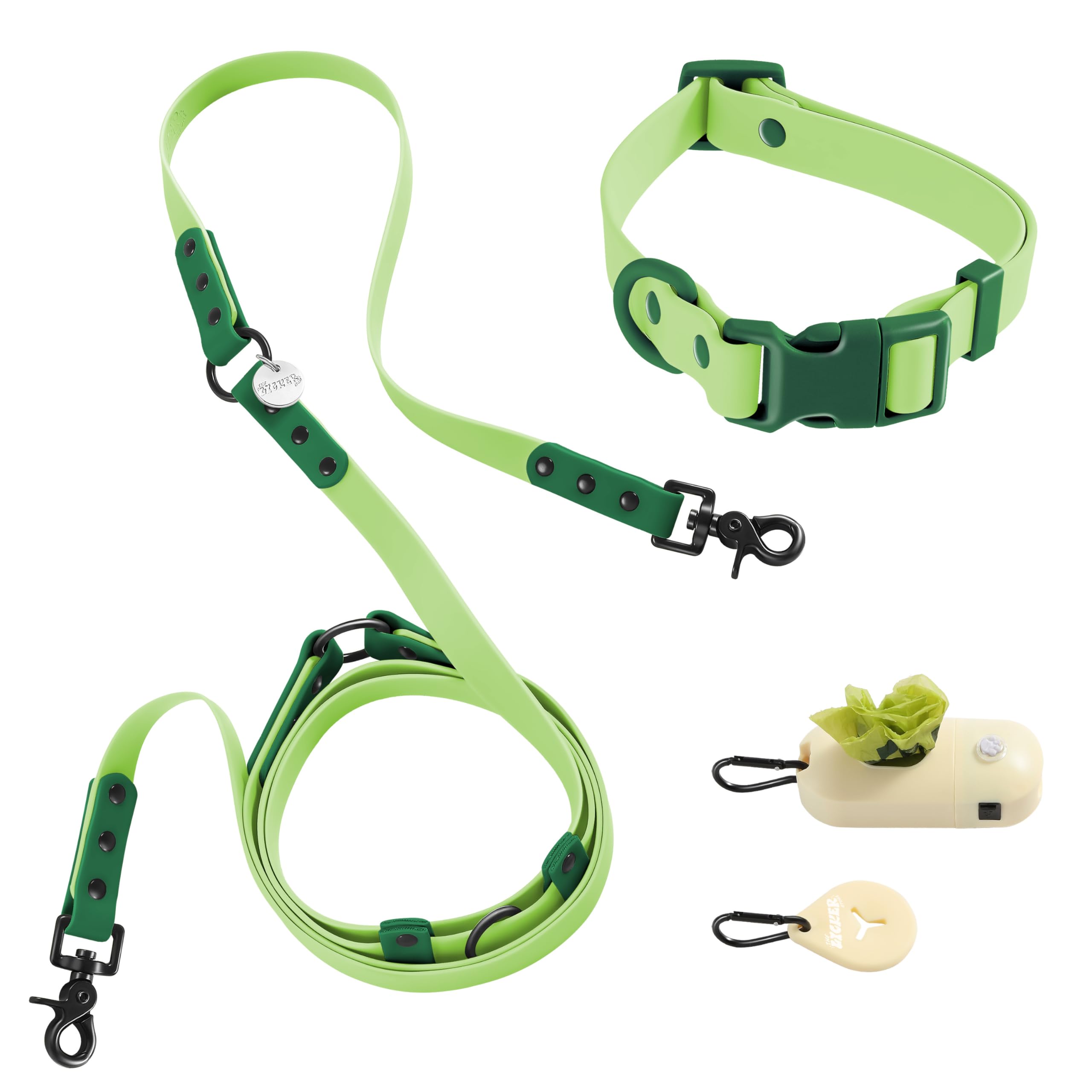 THE LICKER STORE WLK1005B-5SET Luna, laisse ajustable 8 pieds pour une marche mains-libres pratique.