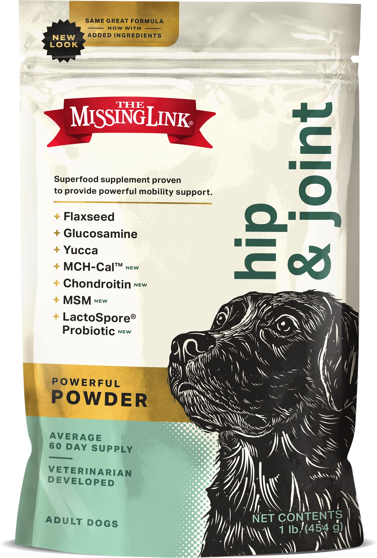 The Missing Link Fabrication USA, produit vétérinaire de qualité pour chiens.