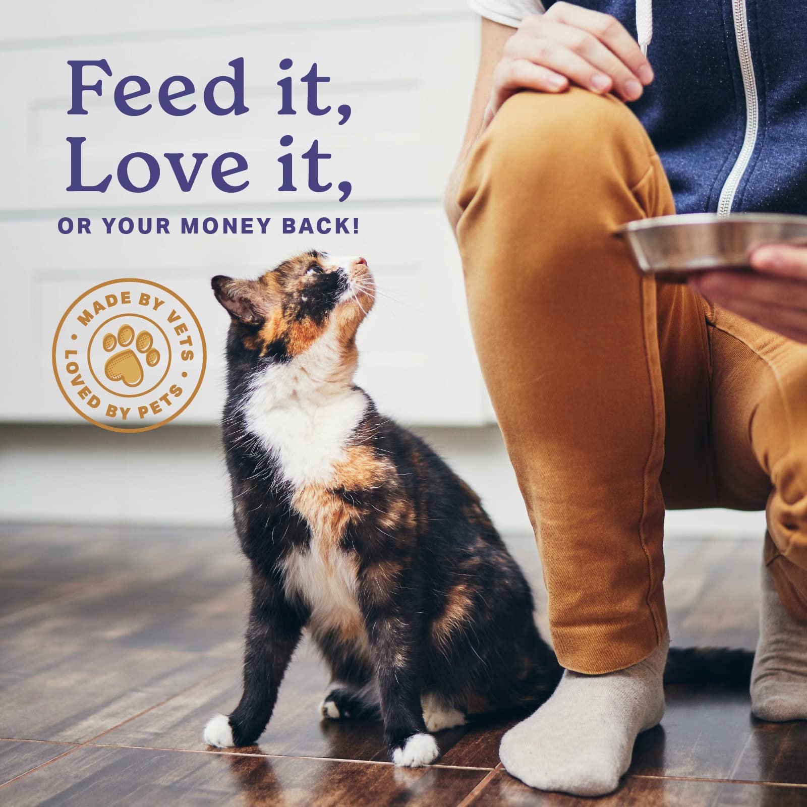 The Missing Link Feline Poudre: algues kelp visibles dans la formulation pour nutrition naturelle.