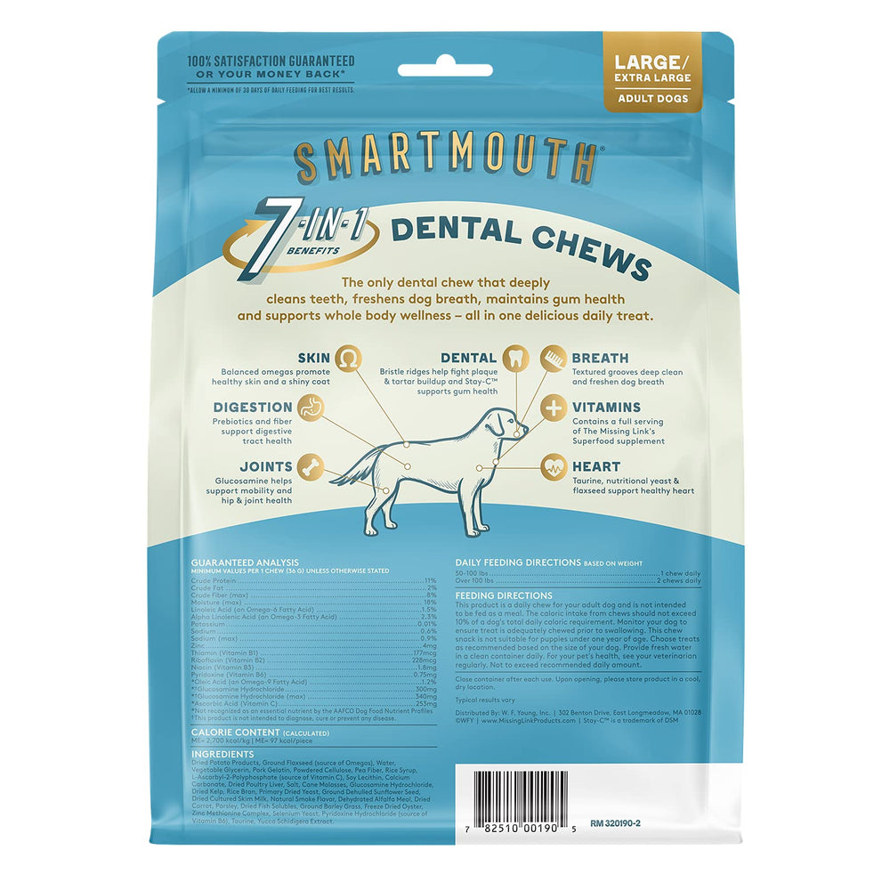The Missing Link Smartmouth bienfaits 7-en-1 pour la santé corporelle et dentaire.