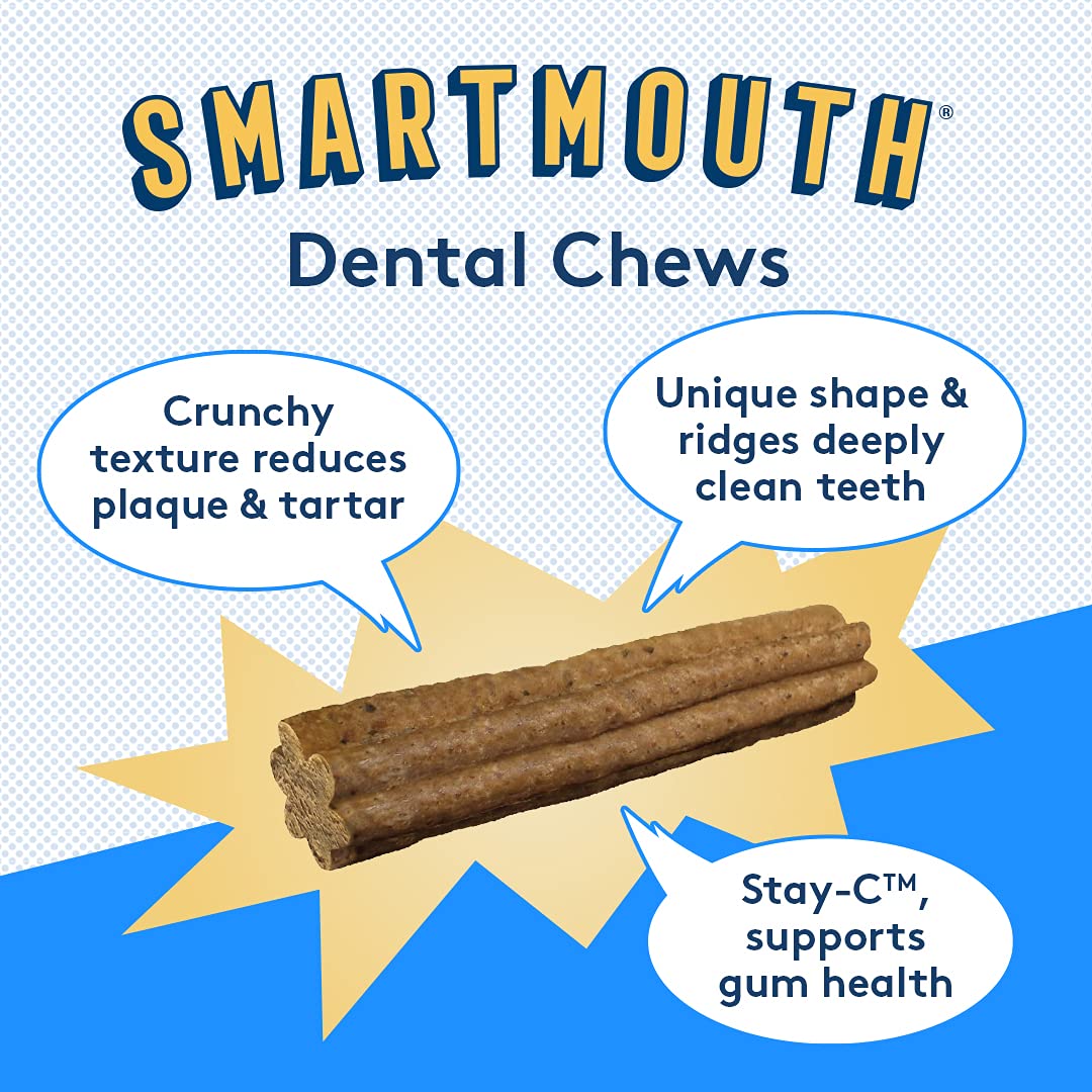 Texture des bouchées dentaires The Missing Link Smartmouth pour chiens.