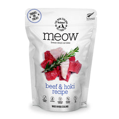 Packaging du Meow Freeze Dried Cat Food The New Zealand Natural Pet Food Co.