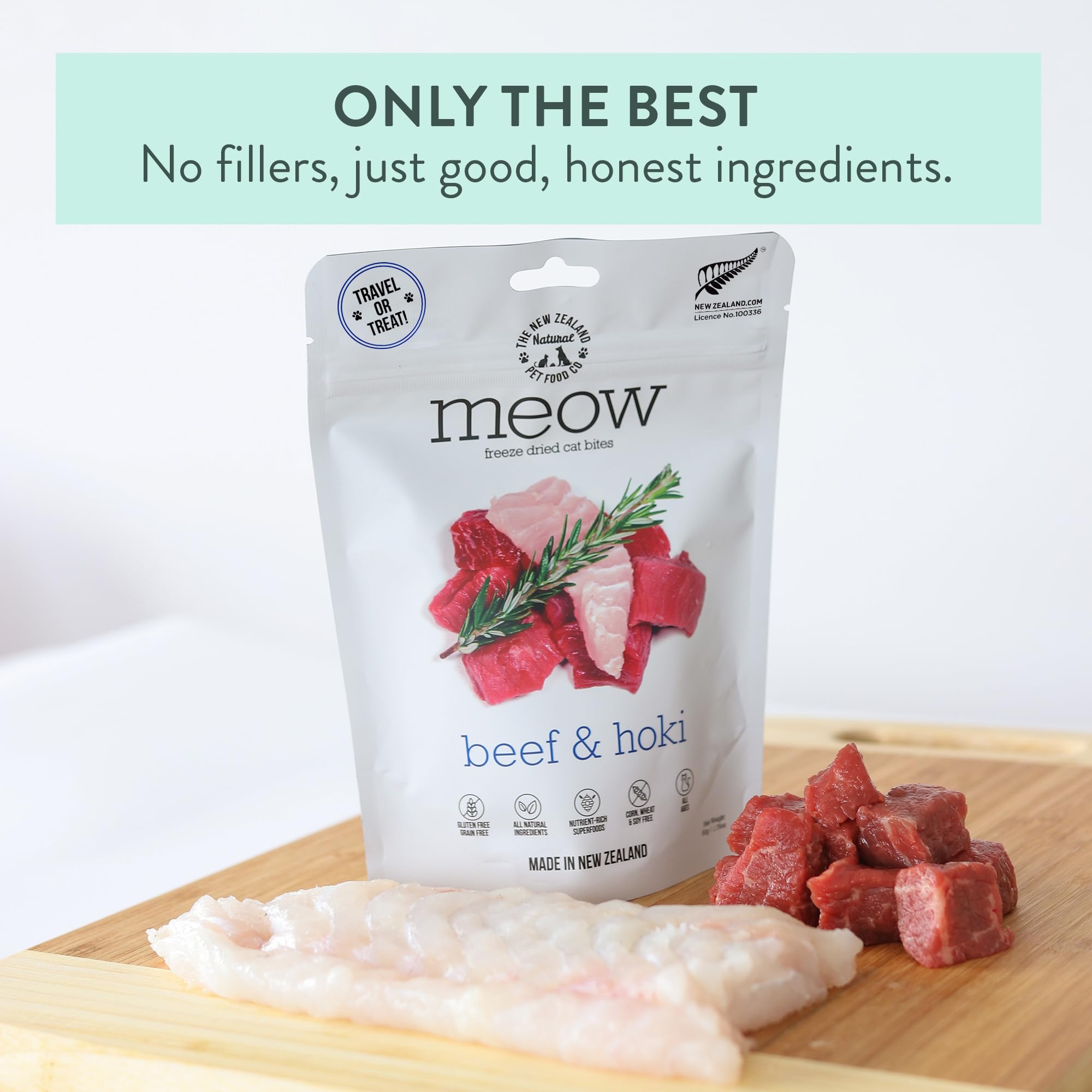 Sans gluten et sans céréales dans Meow Freeze Dried Cat Food
