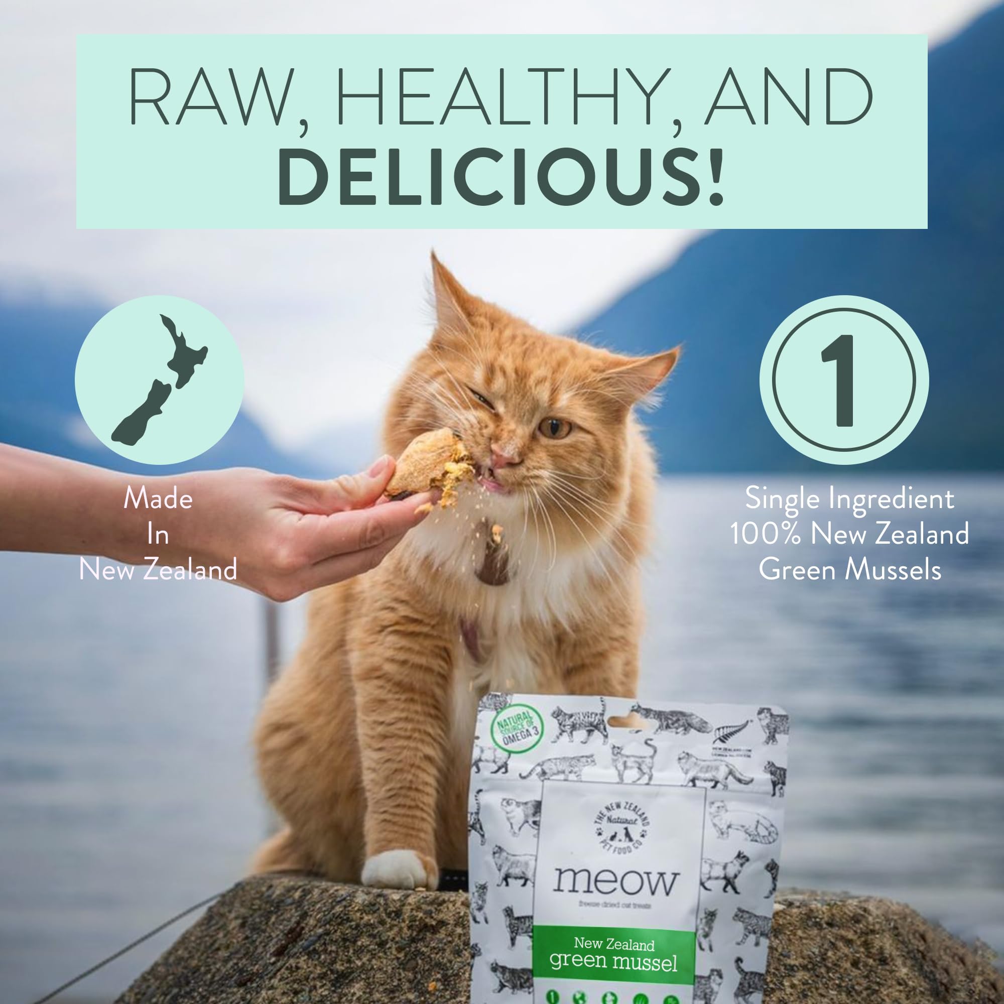 Toppers et friandises Meow adaptés à tous les stades de vie.