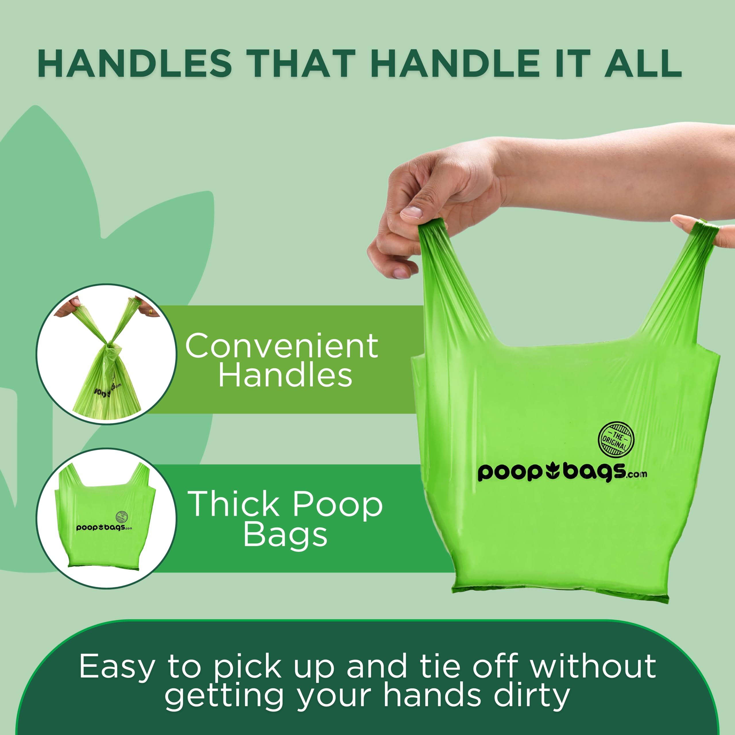 Le sac The Original Poop Bags 38% végétal, option plus responsable et fiable.