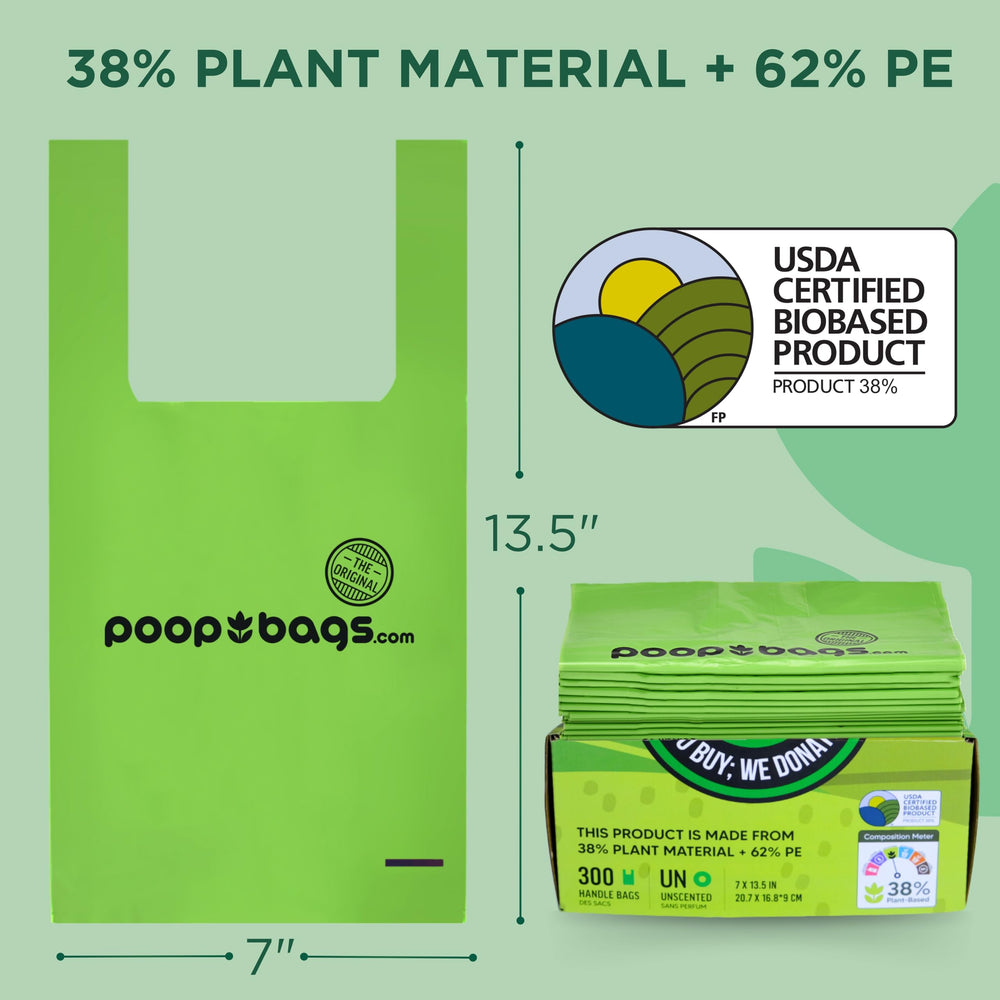 The Original Poop Bags robuste et étanche pour les déjections lourdes.