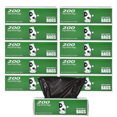The Original Poop Bags, rouleaux noirs 2000 sacs, pratique et durable.