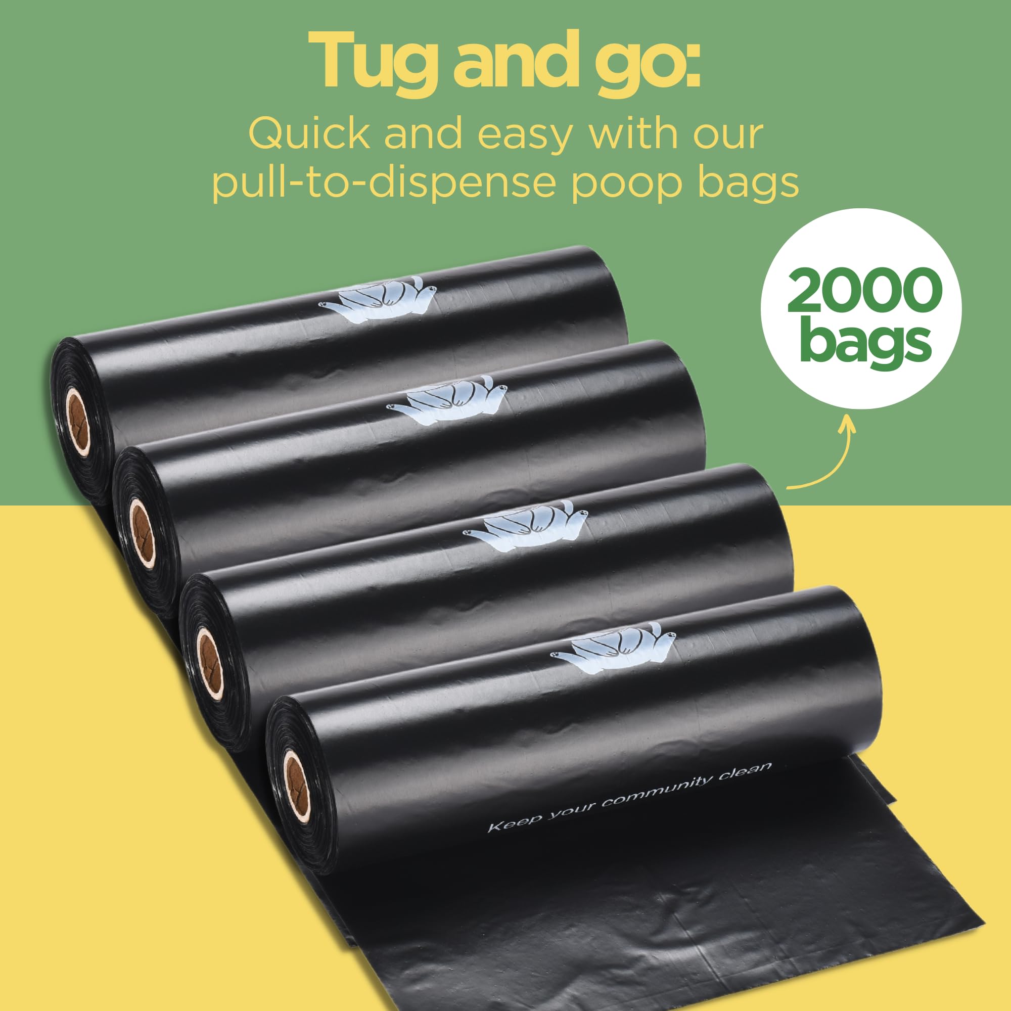 The Original Poop Bags, adaptée aux stations publiques pour propreté.