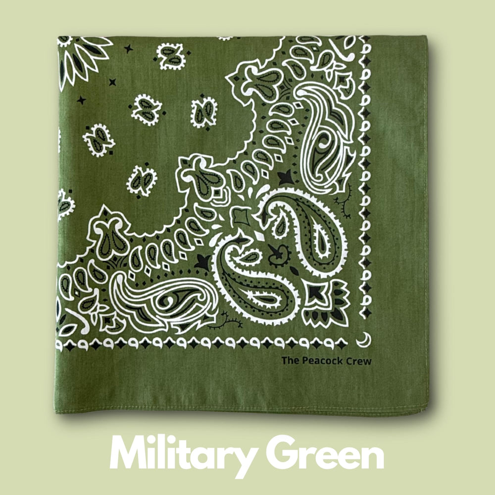 The Peacock Crew-bandana-tour-de-cou-homme: solution simple pour se protéger du vent.
