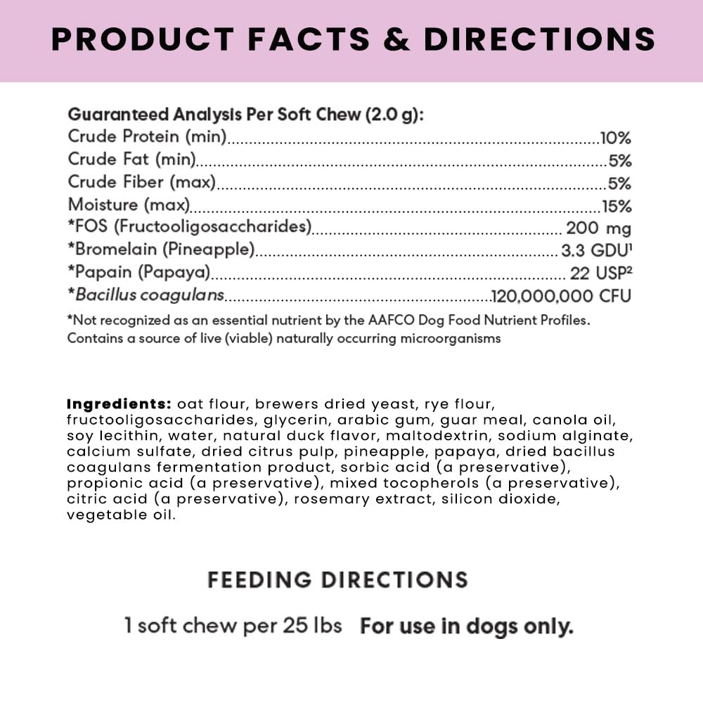The Pets Table Bouchees Canard – saveur appréciée et soutien digestif potentiel.