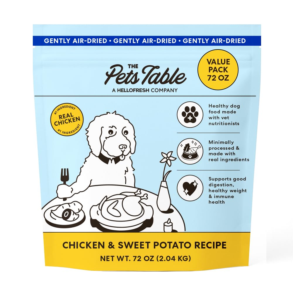 The Pets Table Saumon et Poisson Blanc Potiron, emballage prêt à l’emploi pour chiens