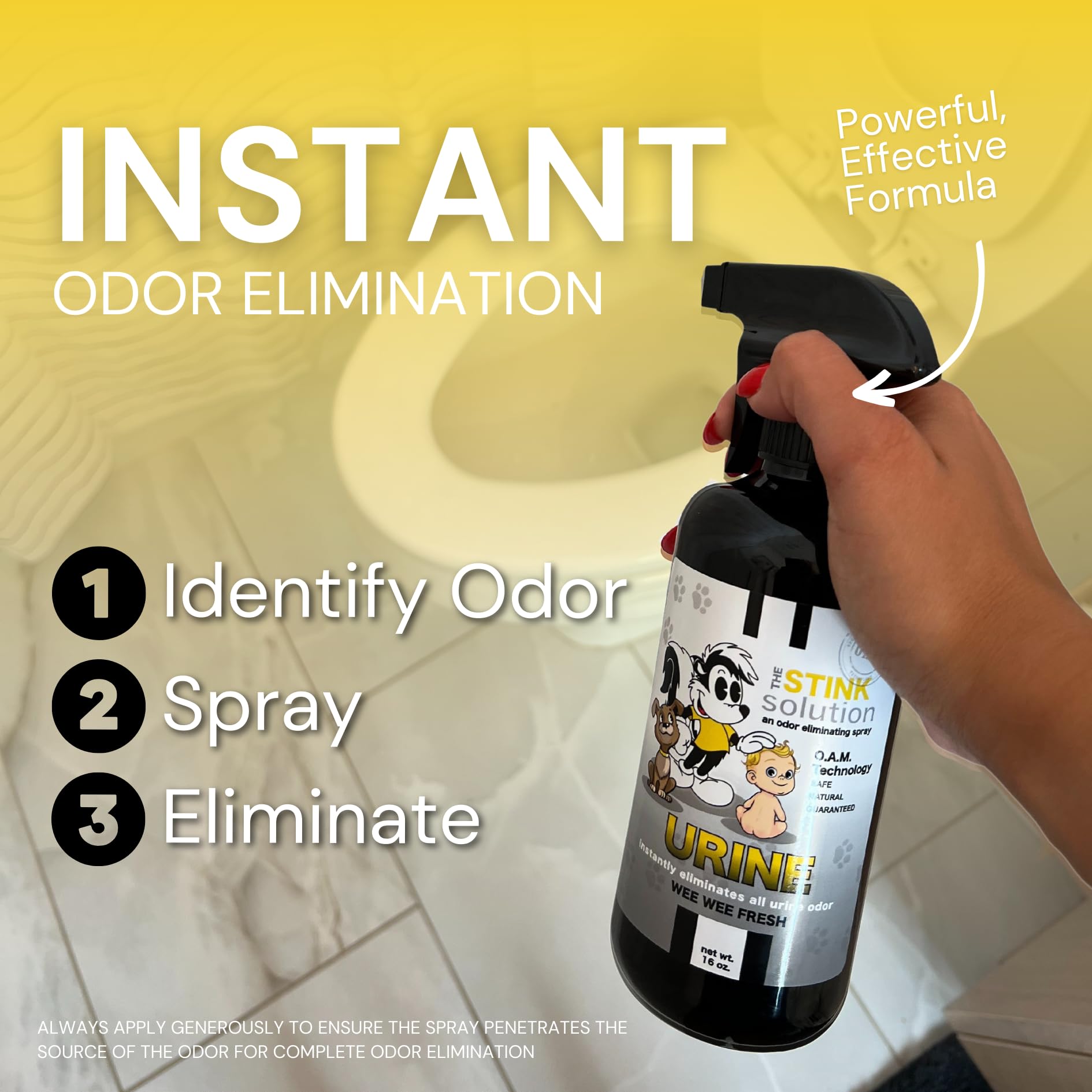 The Stink Solution sur plancher bois supprime l’odeur d’urine rapidement