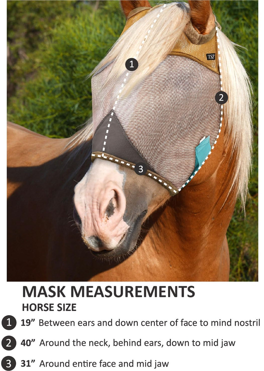 The Sunny Zebra masque cheval ventilation efficace et confort durable toute la journée.