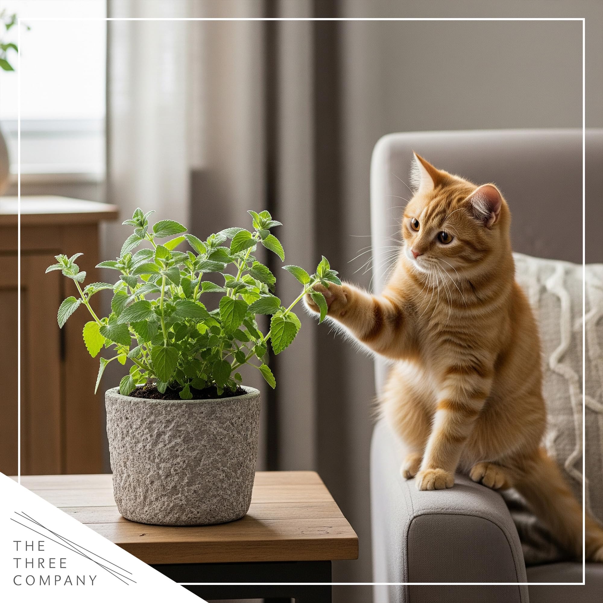 Catnip The Three Company, emballage extérieur: expédition fraîche et prête à planter.