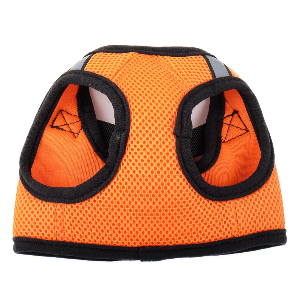 The Worthy Dog maille confort harnais orange pour chiens moyens