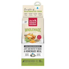 The Honest Kitchen Wholemade poulet élevé en liberté, emballage pratique.
