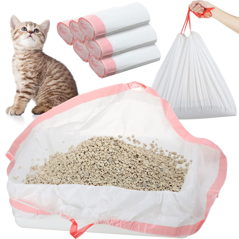 Thenshop sacs litiere extra-large 36x18 rose: facilite le nettoyage grâce à la grande taille