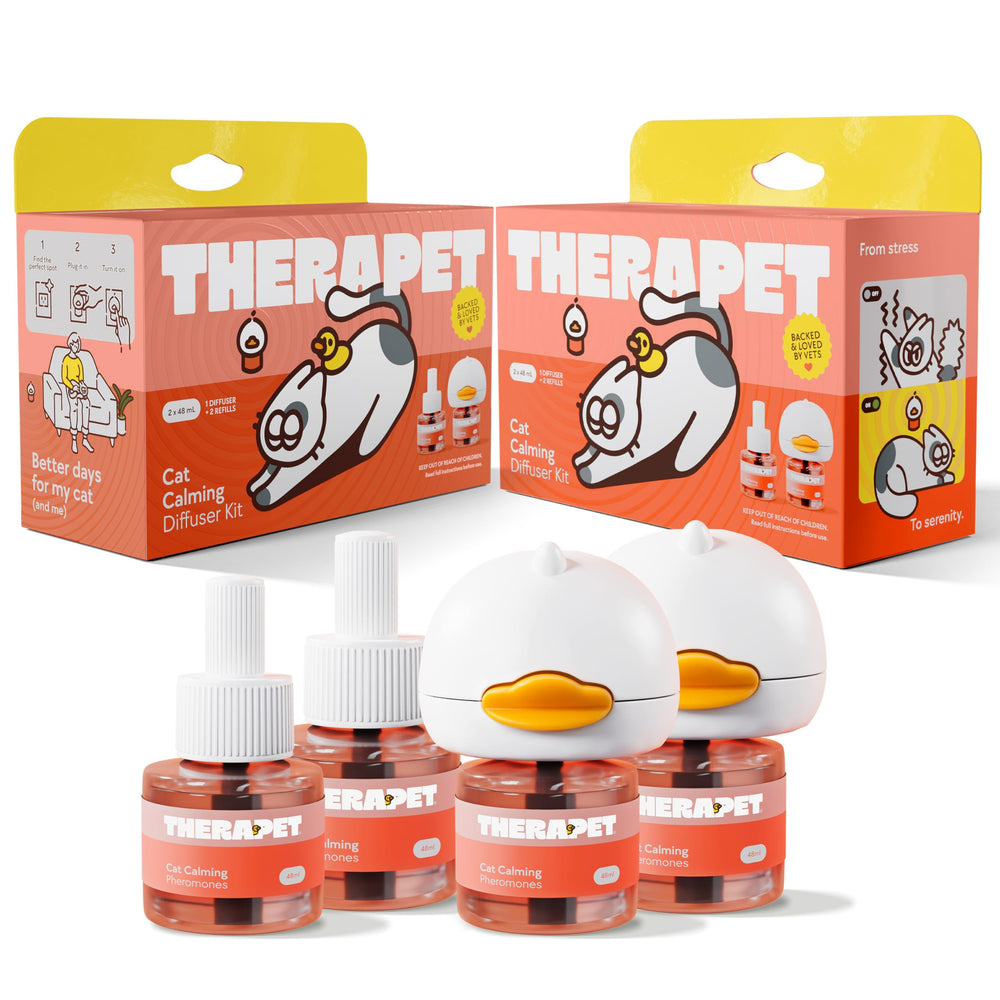 TherapetMD diffuseur-chat-double-kit: apaise les chats dans les foyers multi-chats.