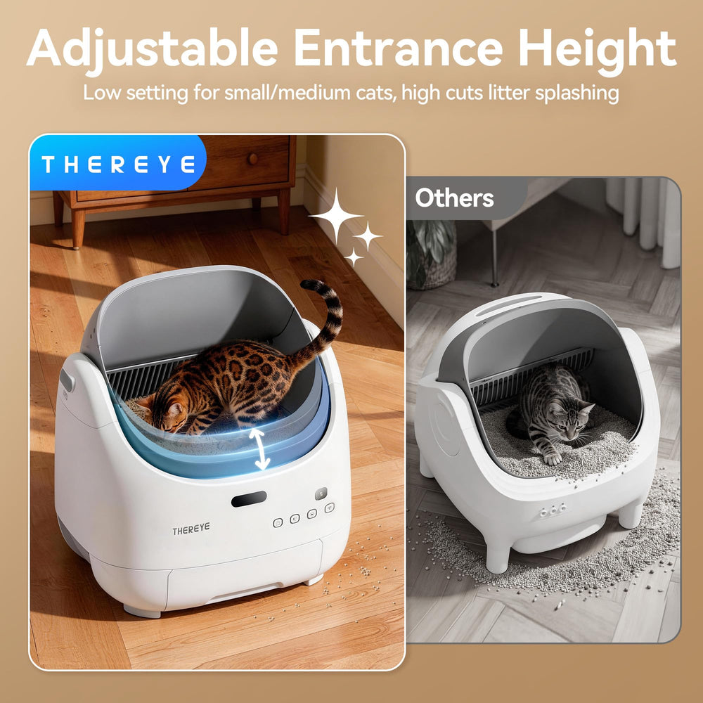 Thereye Bac 10L offre grande capacité pour 1-2 chats et voyages