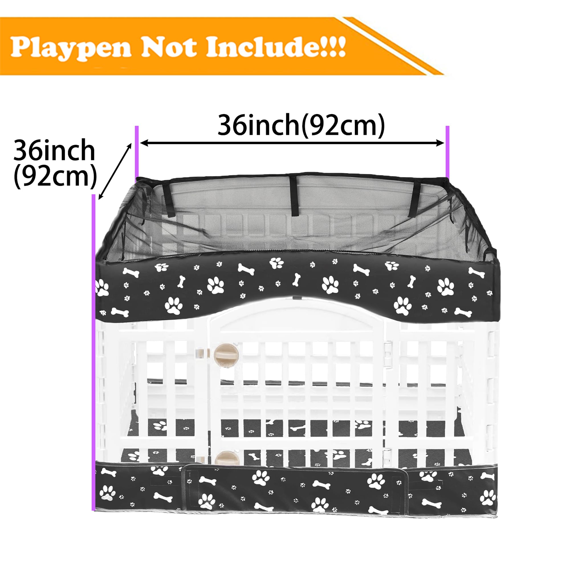 THINMUHAND tapis-base pour enclos chien 36 pouces, protège le sol efficacement.