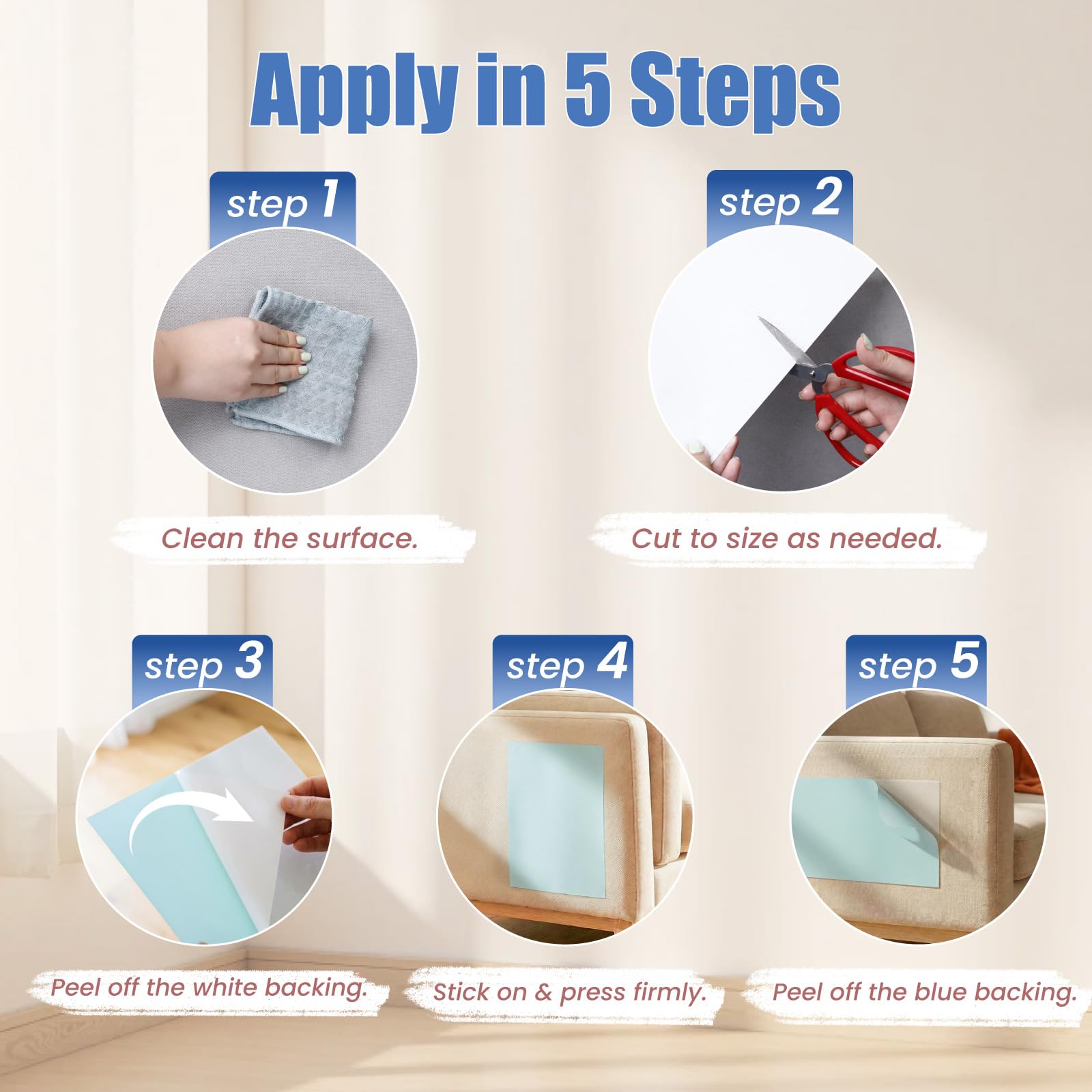 THLHKD: protège-meuble chat épais 0,15 mm pour une protection durable.