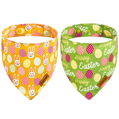 THLOH bandana pour chien avec motif lapin réversible, confort été et look festif.