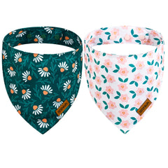 Bandana THLOH Daisy avec boutons-pression, ajustable et confortable pour chien.