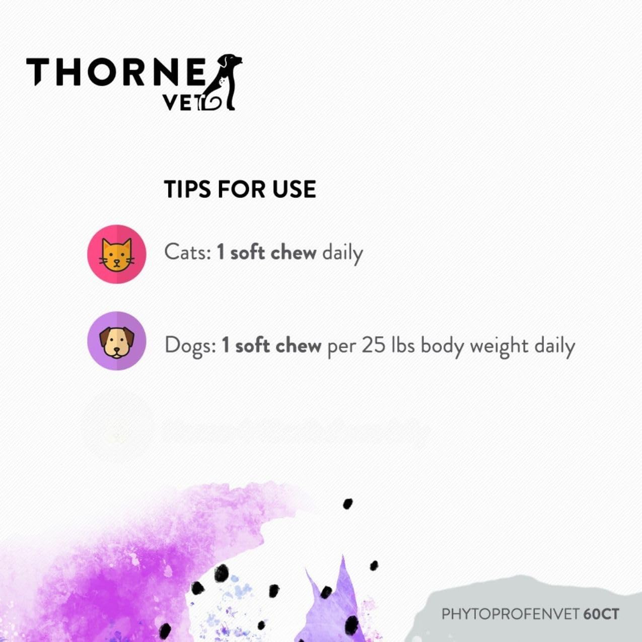 ThorneVET PhytoprofenVET friandises faciles à administrer lors d'exercices.