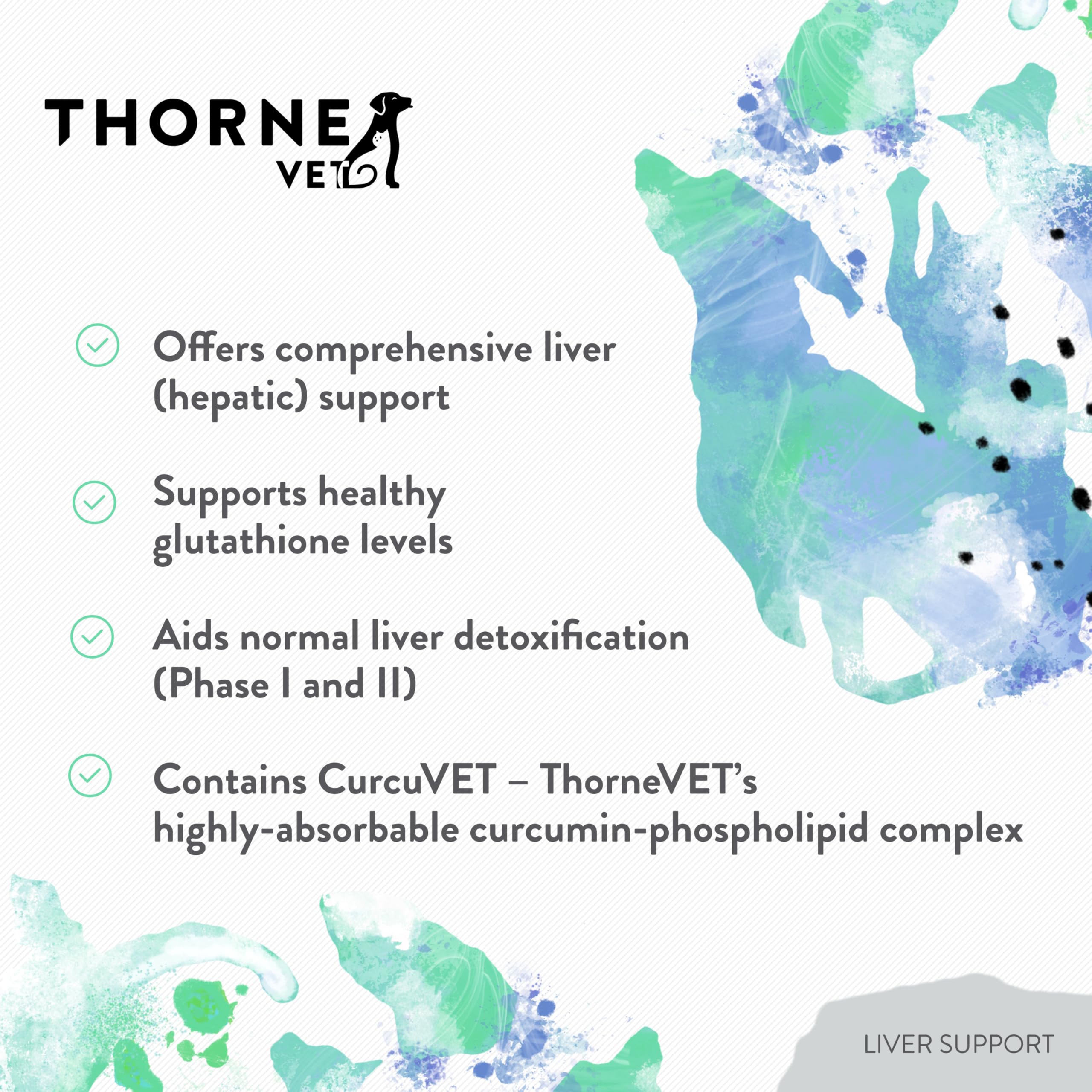 ThorneVET Chardon-Marie en poudre — soutien hépatique naturel