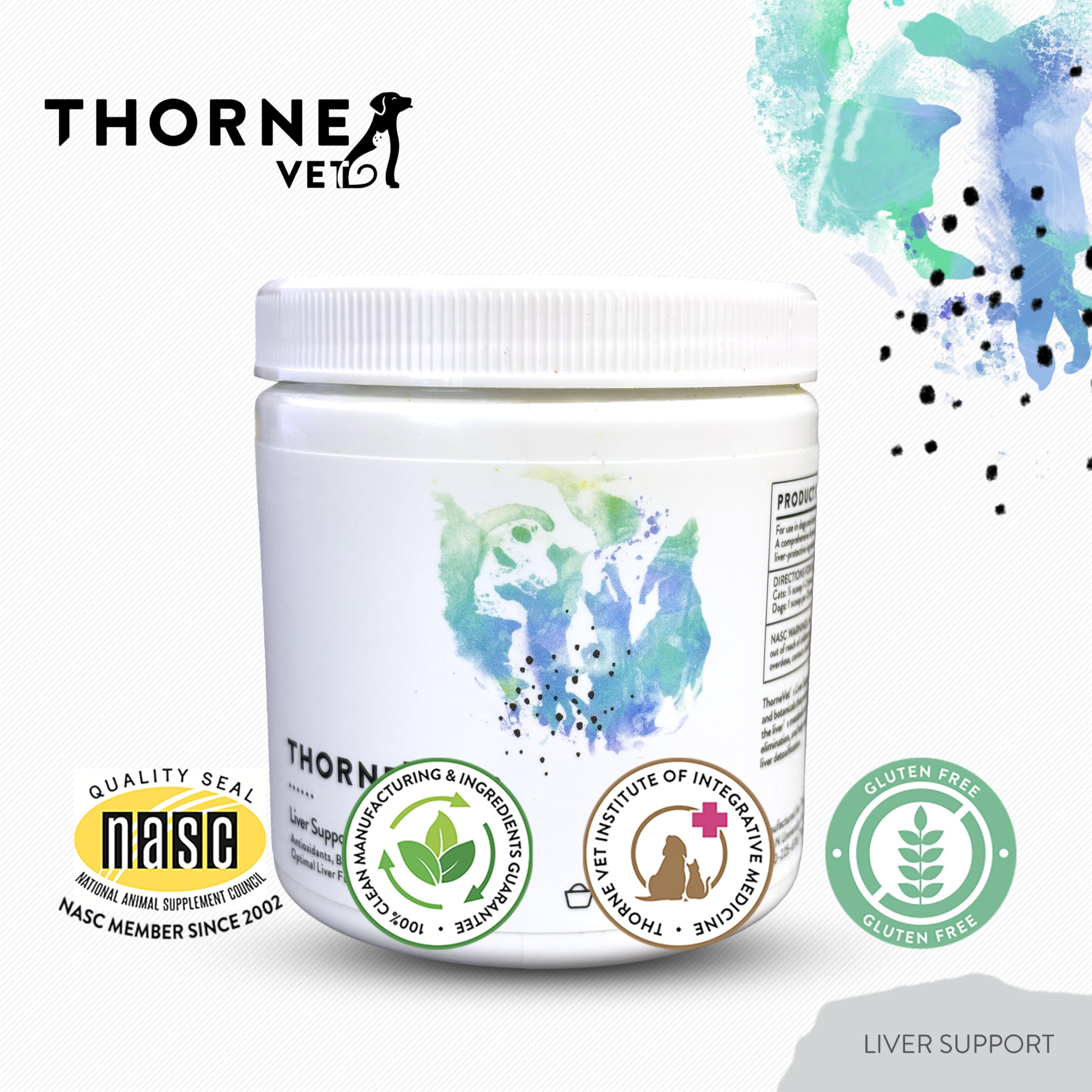 ThorneVET Formule complète pour foie en poudre — intégration facile au repas