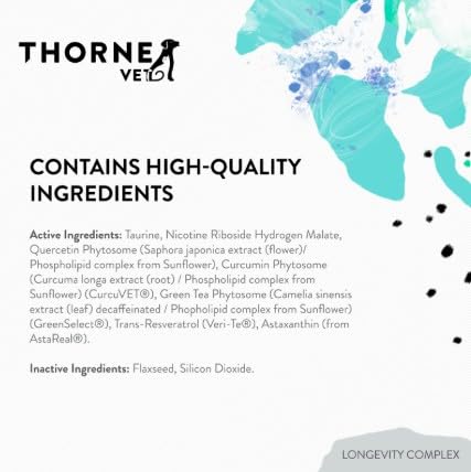 ThorneVet Longevity ingredients-nicotinamide-riboside: soutien potentiel à l énergie cellulaire