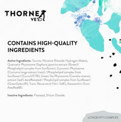 ThorneVet Longevity ingredients-nicotinamide-riboside: soutien potentiel à l énergie cellulaire