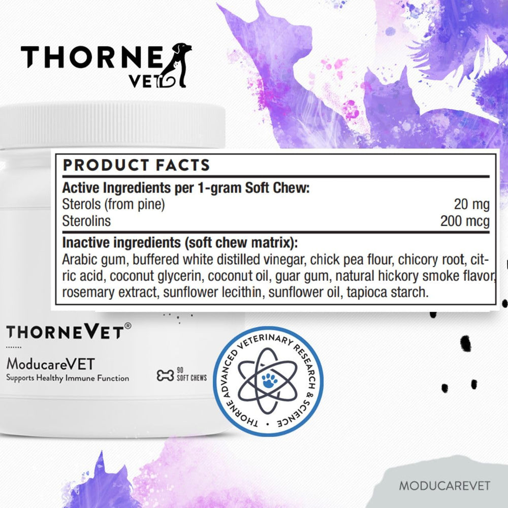 ThorneVet ModucareVET utilisation quotidienne facile comme complément.