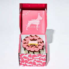 Thoughtfully deco princesse gateau chien rose, design charmant pour la fête.