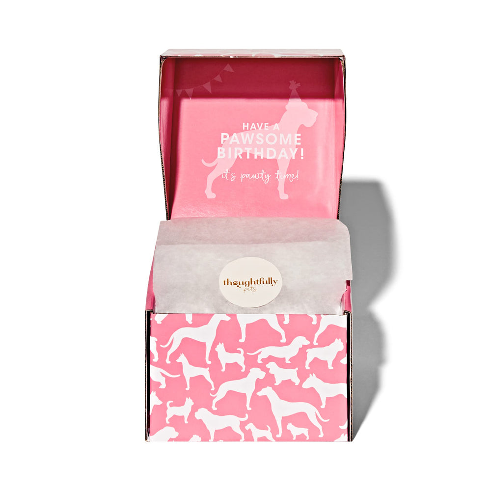 Thoughtfully gateau creux chien rose, texture croquante et agréable.