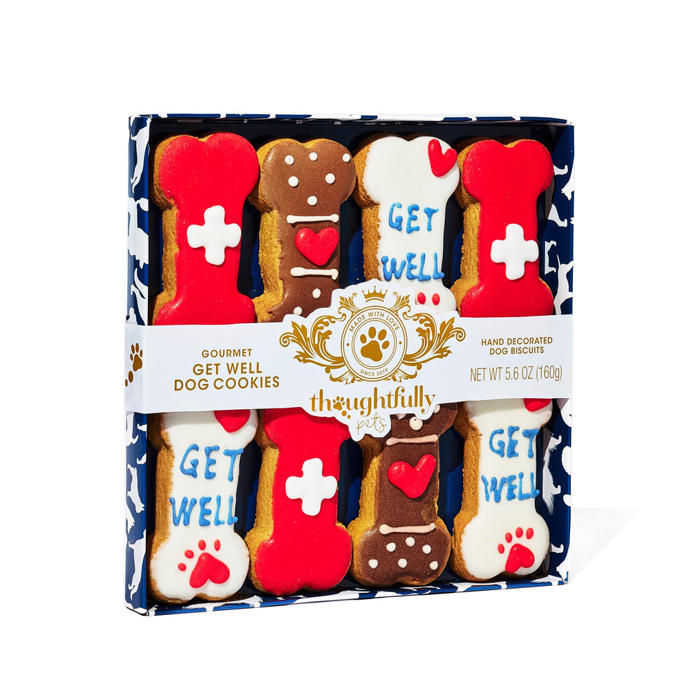 Thoughtfully Pets Get Well – idée cadeau pour chien, lot de 8 biscuits.