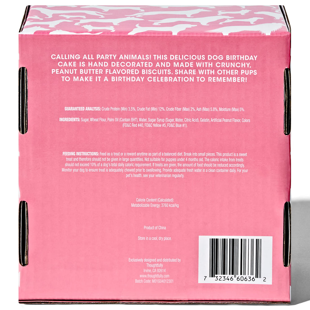 Thoughtfully Pets – Ingrédients de qualité humaine pour biscuits-os rose.