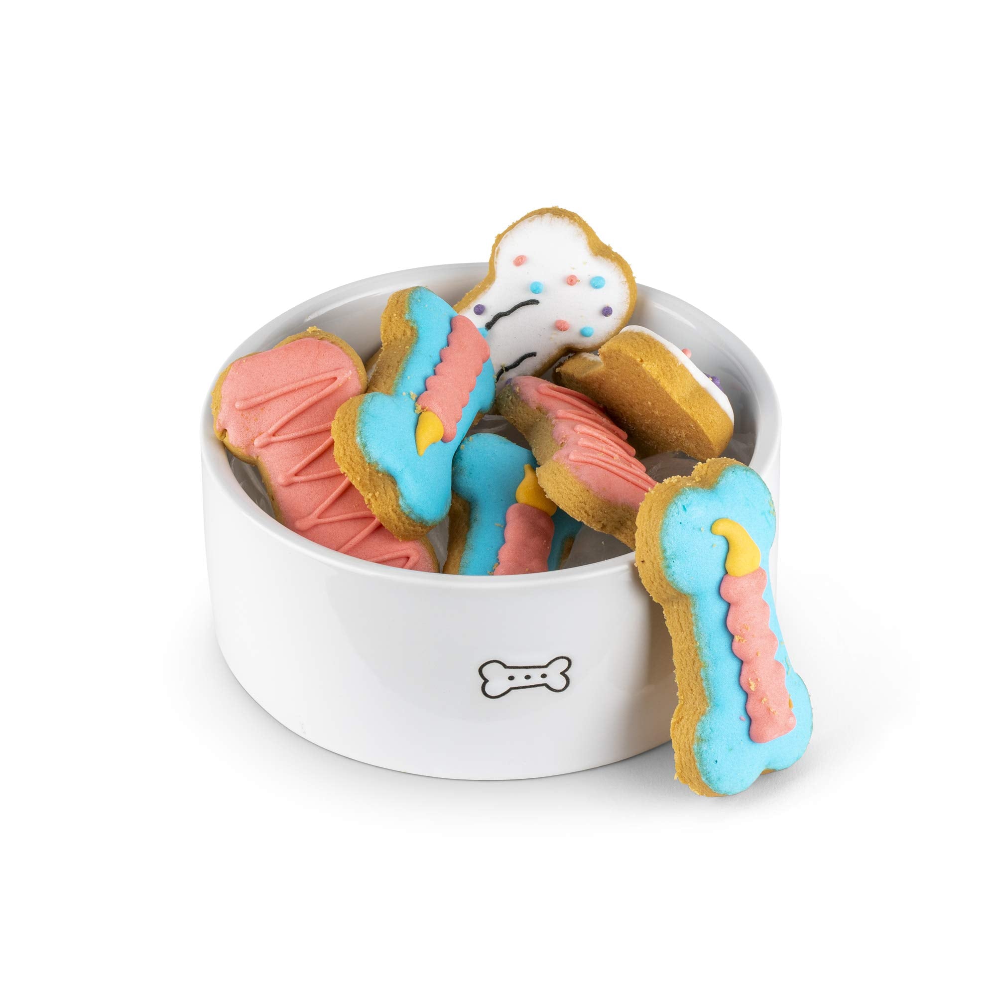 Thoughtfully Pets – Texture craquante du biscuit-os rose, facile à partager.