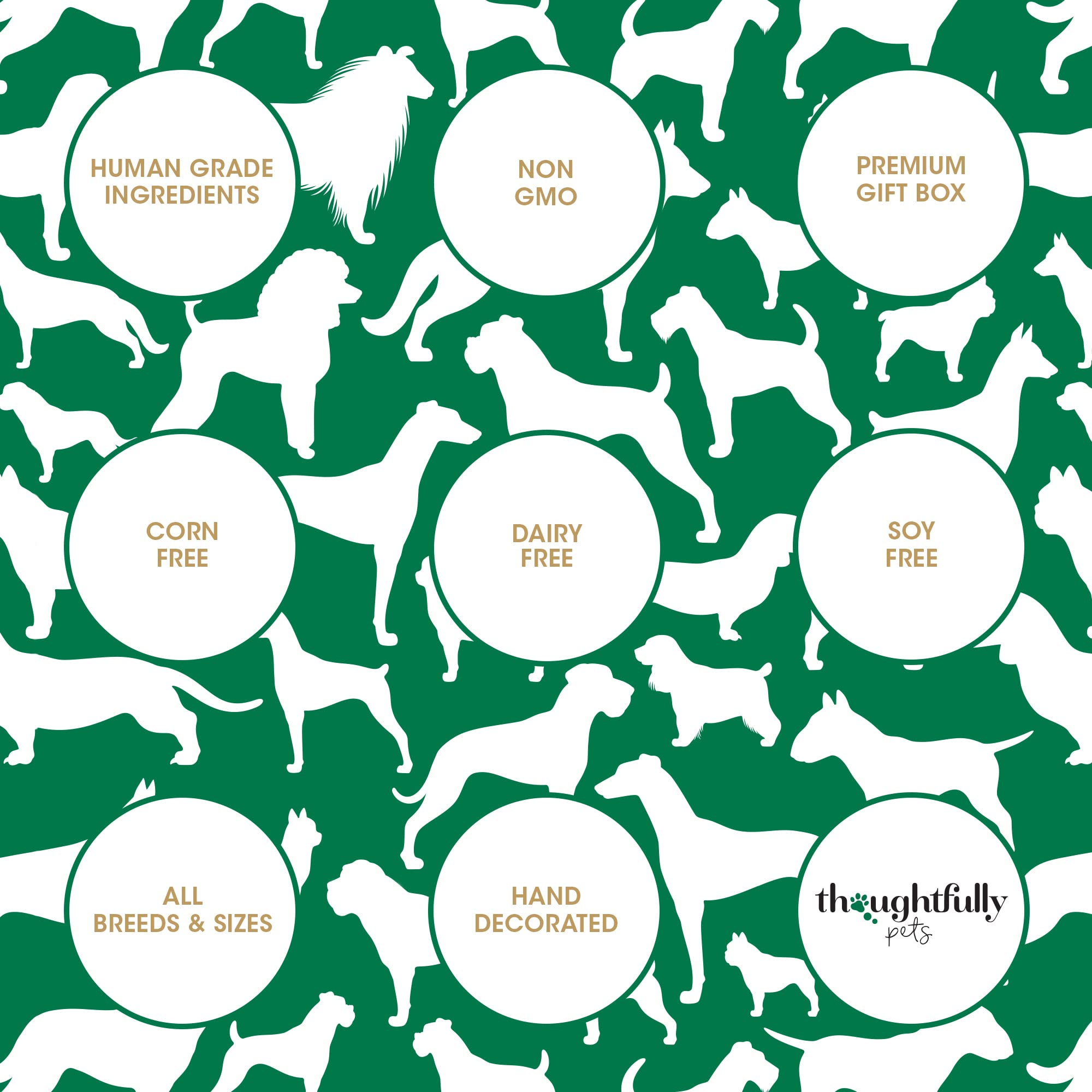 Thoughtfully Pets Get Well – texture croquante des biscuits pour chien.