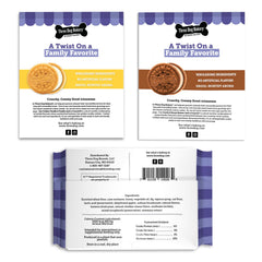 Three Dog Bakery biscuit caroube crouissant, saveur naturelle, option plaisir varié.