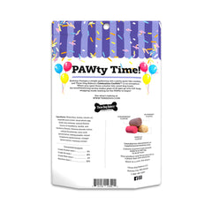 Three Dog Bakery Celebration Confetti – vue rapprochée des petites bouchées colorées pour récompenser votre chien.