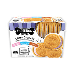 Three Dog Bakery Lick’n Crunch : paquet assortiment biscuits pour récompenser l'entraînement.