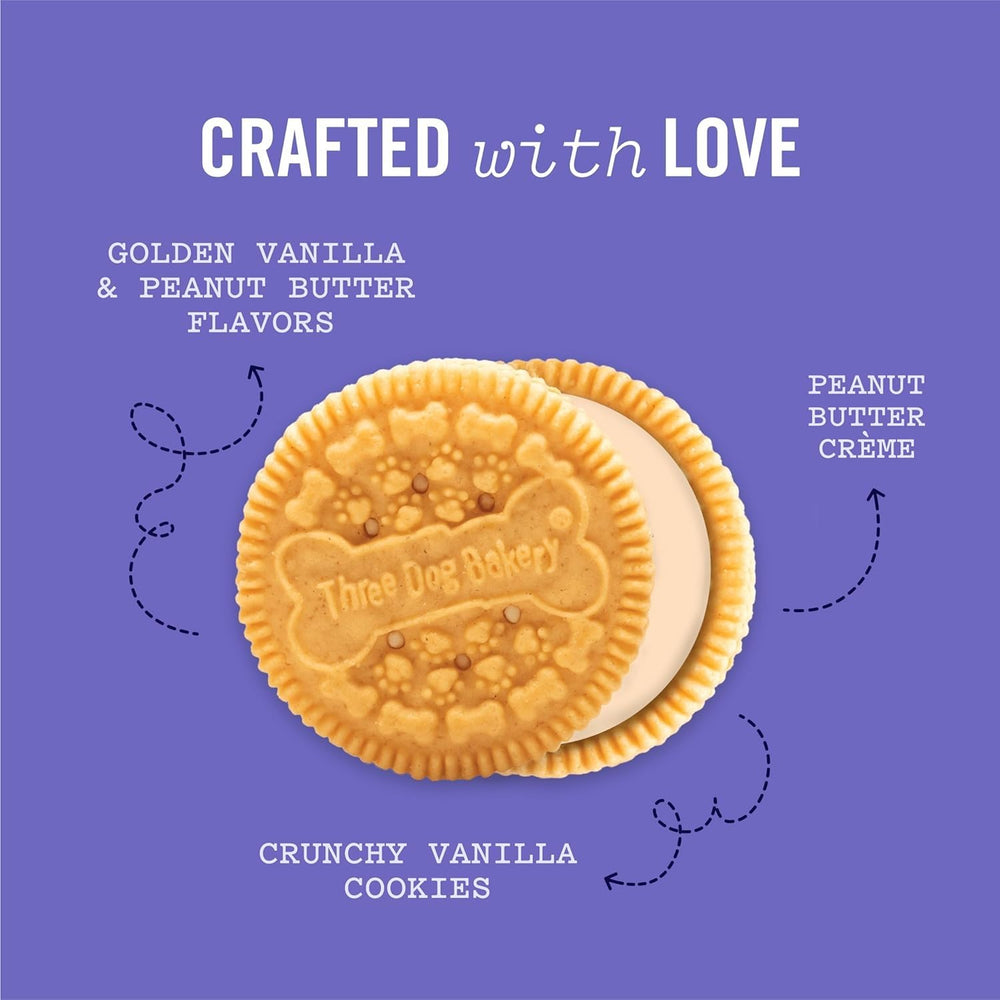 Three Dog Bakery Lick'n Crunch : texture croquante et crémeuse pour varier les plaisirs.