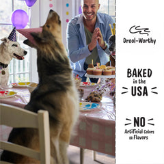 Centre crème vanille Three Dog Bakery Lick’n Crunch, surprise savoureuse pour chien.